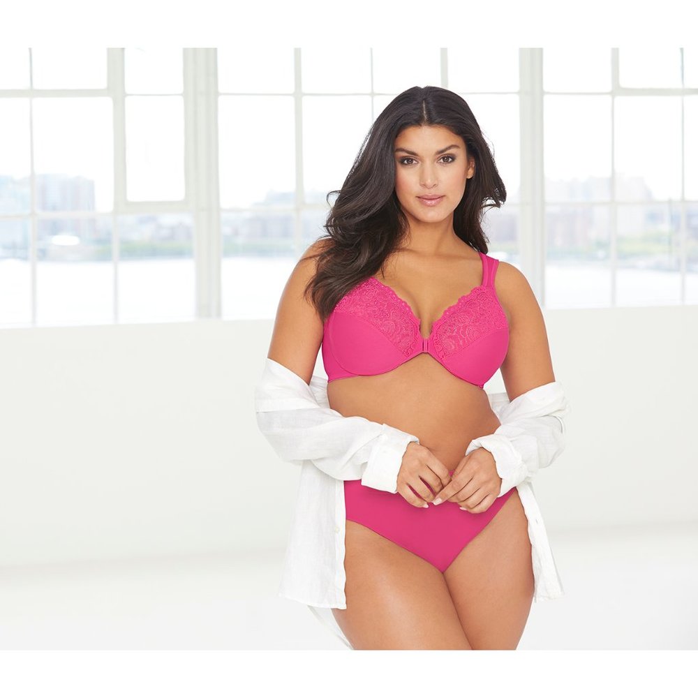 H Cup Bras 42H 44H 46H 48H Hot! Pink Underwire Wonderwire Front-Close Front-Hook - Picture 8 of 17